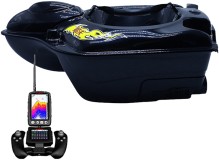 Zavážeća Lodička Boatman Fighter PRO s GPS i Echolotom Crna
