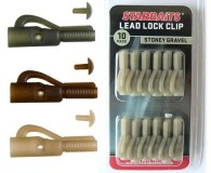 Závěsky Starbaits Lead Lock Clip 10ks Zelená