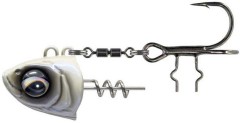 Zavrtavajuća Glava Savage Gear Monster Vertical Head 40gr #1 Pearl White