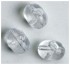 10ks - Oválky Aquantic Crossbeads 5mm Průhledná