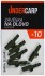 10ks - Zavišci UnderCarp Safety Lead Clip zelena