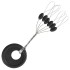 15 kom - Gumeni Stopper Method Feeder Fans Black