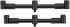 2ks - Hrazda na 3 Prúty Fox Black Label QR 3 Rod Adjustable Buzz Bar XL