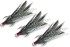 3ks - Trostruka udica Delphin B!rd Hook Triple Crna