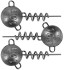 3ks - Zavrtávacia Jigová Hlavička Rage Corkscrew Round Jig heads