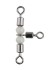 5kom - Trostruka vrtilica Mikado Rolling Swivel BN