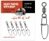 5ks Karabínka s obratlíkom Hell-Cat Heavy Swivel with Snap