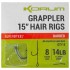 8kom - Gotovi Predvezi Korum Grappler Hair Rigs Barbed 38cm
