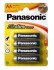 Baterie Panasonic Power Alkaline Bronz 1,5V AA (4ks v balení) tzv. tužkové