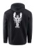 Hoodica Grundéns Eat Your Words DWR HD Hoodie Black Lobster Graphic