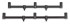 Hrazda na 3 Prúty Anaconda Blaxx Goal Post Buzzer Bar Black