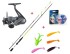 Prút Mistrall Lamberta Micro Jig 2,20m 2-9gr + Navijak Kudos + Vlasec + Gum. Nástraha