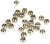 100kom - Glave Giants Fishing Stříbrná Beads Silver Promjer 3,8mm