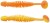 10kom - Gumeni Mamac Berkley Power Leech 6cm Fluorescent Orange/Sunshine Yellow
