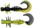10kom - Gumeni Mamac Berkley PowerBait Power Curly 5,5cm Black/Sunshine Yellow