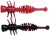 10kom - Gumeni Mamac Berkley PowerBait Power Larvae 5,5cm Salmon Egg Red/Black