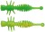 10kom - Gumeni Mamac Berkley PowerBait Power Larvae 5,5cm Spring Green/Sunshine Yellow