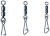 10kom - Kopča s Vrtilicom Nytro Connex Double Feeder Swivel With Hooked Snap Veličina