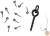 10kom - Svrdlo s prstenom Zfish Bait Screw & Oval Ring