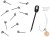 10kom - Trn s prstenom Zfish Bait Spike & Oval Ring