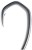 10kom - Udica Nash Claw Long Shank X