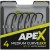 10kom - Udica RidgeMonkey Ape-X Medium Curve 2XX Barbed