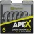 10kom - Udica RidgeMonkey Ape-X Snag Hook 2XX Barbed