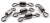 10kom - Vrtilica Matrix Barrel Swivels