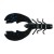 10ks - Gumena Mamac Berkley Pwrbt Chigger Craw 8cm Crna Plava Fleka