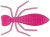 10ks - Gumena mamac Westin Termite 3,2cm Pink Garlic/Sir