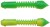 10ks - Gumená Nástraha Berkley Power Pillar 5,5cm Spring Green/Sunshine Yellow