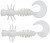 10ks - Gumená Nástraha Berkley PowerBait Power Curly 5,5cm Milky White