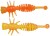10ks - Gumová Nástraha Berkley PowerBait Power Larvae 5,5cm Fluorescent Orange/Sunshine Ye