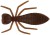 10ks - Gumová nástraha Westin Termite 3,2cm Brown Garlic/Cheese