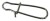 10ks Karabina Iron Claw Rychloupínací Round BentSnap 18kg