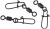 10ks Karabinka s Obratlikem Skeater Easy Snap Rolling Swivel Large