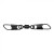 10ks - Karabínka s obratlíkom DAM Detek Double Link w. Swivel Velikost 12
