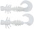 12kom - Gumeni Mamac Berkley PowerBait Power Curly 4cm Milky White