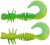 12kom - Gumeni Mamac Berkley PowerBait Power Curly 4cm Spring Green/Sunshine Yellow