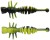 12ks - Gumená nástraha Berkley Power Larvae 4cm Black/Sunshine Yellow