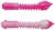 12ks - Gumová Nástraha Berkley Power Pillar 4cm Pink/White