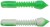 12ks - Gumová Nástraha Berkley Power Pillar 4cm Spring Green/White Floating