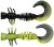 12ks - Gumová Nástraha Berkley PowerBait Power Curly 4cm Black/Sunshine Yellow