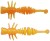 12ks - Gumová Nástraha Berkley PowerBait Power Larvae 4cm Fluorescent Orange/Sunshine Yell