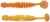 12ks - Gumová Nástraha Berkley PowerBait Power Leech 5cm Fluorescent Orange/Sunshine Yello