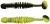 12ks - Gumová Nástraha Berkley PowerBait Power Leech Black/Sunshine Yellow 5cm
