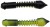 12ks - Gumová nástraha Berkley PowerBait Power Pillar 4cm Black/Sunshine Yellow