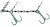 1kom Trostruka udica Stinger Mikado Jaws Double Evo 25kg Vel. 1/0 Fluo