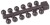24kom - Perlice Anaconda Tapered Bore Beads 6mm