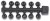 24kom - Perlice Anaconda Tapered Bore Beads army zelena 6mm
